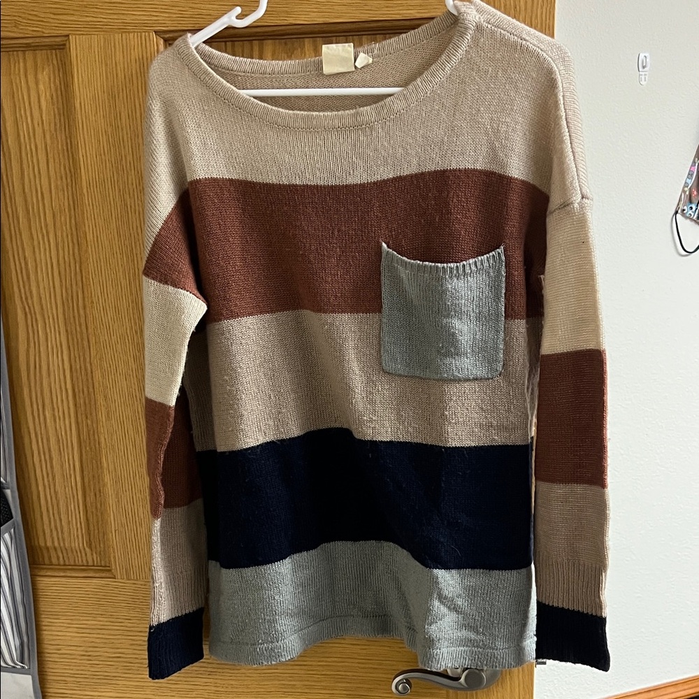 Pink Owl Multicolor Striped Sweater